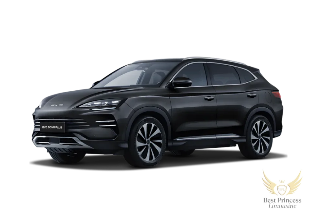 BYD Song Plus luxury chauffeur service in Dubai